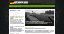 Desktop Screenshot of geschichtsforum09.de